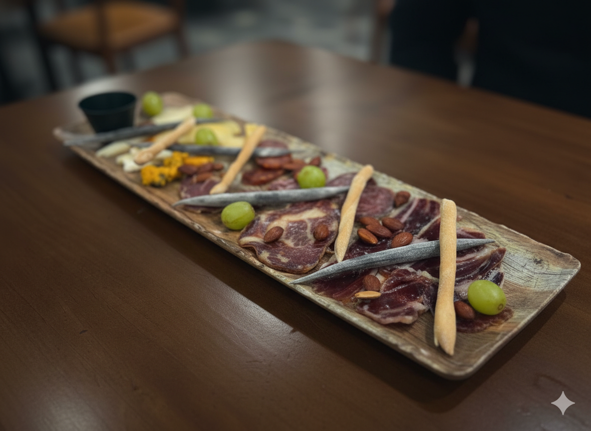 Tabla de ibéricos y embutidos